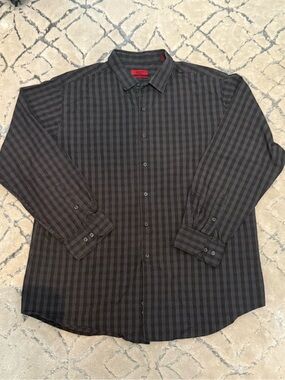 Alfani Men’s Black Long-Sleeve Button-Up Shirt